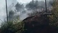 Milas-Söke hattında korkutan yangın: Ekipler alevlere geçit vermedi