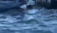Karşıyaka kıyılarında nefes kesen kurtarma operasyonu: Deniz polisi saniyelerle yarıştı