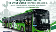 Denizli'de öğrencilere ulaşım jesti: Okul yolunda 5 gün boyunca ücretsiz seyahat