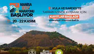Manisa'da volkanik araziden antik kentlere uzanan dev maraton heyecanı