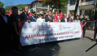 Muğla’da vefa yürüyüşü: Gaziler için omuz omuza verdiler