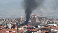 Denizli’de Palet Fabrikasında Alevlere Müdahale Sürüyor