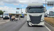 Salihli'de acı kavşak: Sepetli motosiklet sürücüsü hayata tutunamadı