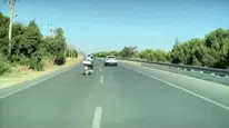 Denizli trafiğinde saniyelerle gelen mucize: Ölümden böyle döndü