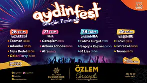 Aydın’da Cumhuriyet coşkusu dört gün sürecek: Dev isimler festivalde buluşuyor