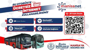 Manisa'da yolculuklar artık daha hızlı: Belediye otobüslerinde kesintisiz internet dönemi başladı