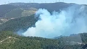 Soma ormanlarında korkutan dumanlar: Ekipler seferber oldu