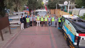 Bodrum’da sabah mesaisi: Bitez Yalısı pırıl pırıl oldu