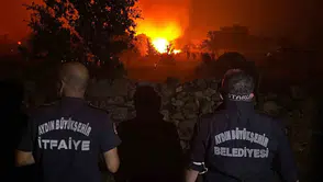 Çine’de orman yangını yerleşim yerinin kapısına dayandı: İtfaiye ekipleri Mutaflar’da teyakkuza geçti