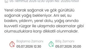 Denizli'de meteorolojiden kritik uyarı: Pazar günü için sarı alarm verildi