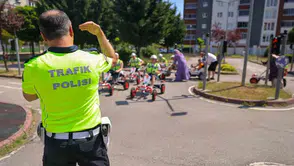 Samsun’da özel çocuklar için trafik seferberliği: Kuralları oyunla öğrendiler