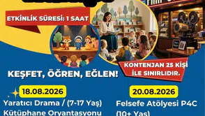 Aydın'da kütüphane şenliği başlıyor: 4 gün boyunca eğlence ve öğrenme bir arada