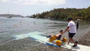 Muğla sahillerinde engelsiz deniz keyfi: 8 ilçede 23 nokta hizmet veriyor