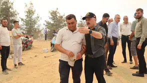 Çine'de yangın bölgesine çıkarma yaptı: Vali Varol'dan "devlet yanınızda" mesajı