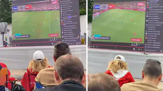 Kırıkkale'de milli maç yerine futbol oyunu gösterildi