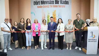 Bayraklı'nın üreten kadınları eserlerini sergiledi