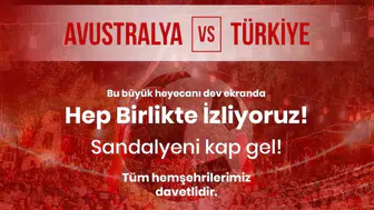 Balçova’da Milli Heyecan Dev Ekrana Taşınıyor