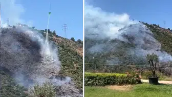 İzmir'de orman yangınına müdahale sürüyor, sebebi araştırılıyor