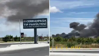 Cerrahpaşa Tıp Fakültesi'nde yangın paniği, itfaiye ekipleri hızla müdahale etti