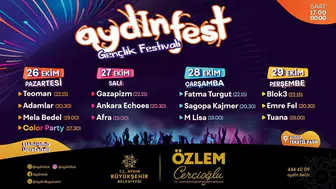 Aydın’da Cumhuriyet coşkusu dört gün sürecek: Dev isimler festivalde buluşuyor