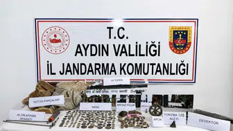 Karacasu'da jandarmadan tarihi eser baskını: Adeta özel bir koleksiyon kurmuşlar