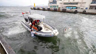 İzmir Körfezi'nde nefes kesen tatbikat: Denizde yangına karşı tam donanımlı önlem