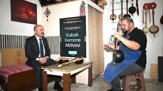 Aydın’da unutulmaya yüz tutmuş sanatın ustasına yakın markaj: Vali Varol atölyeye konuk oldu