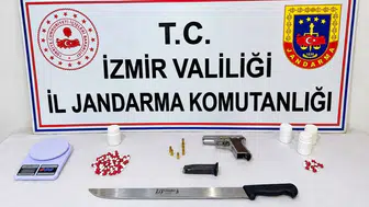 Torbalı’da jandarma operasyonu: Uyuşturucu ve silahla yakalandı