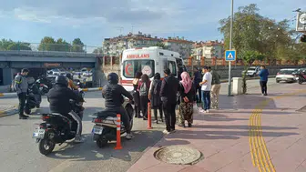 Aydın'da bisikletli sürücü için korkutan anlar: Freni sıkınca takla attı
