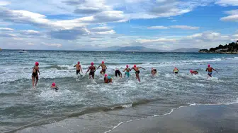 Ege'nin mavi sularında anlamlı buluşma: Eğitim için kulaç attılar