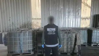 Aliağa'da geri dönüşüm tesisi maskeli akaryakıt vurgunu: 600 bin liralık kaçak ürün