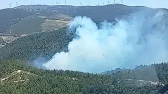 Soma ormanlarında korkutan dumanlar: Ekipler seferber oldu