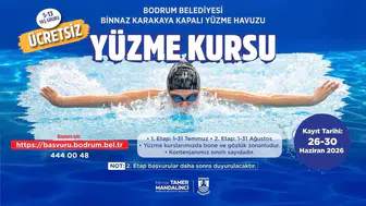 Bodrum'da minik kulaçlar için geri sayım başladı: Ücretsiz kurs kayıtları açıldı