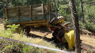 Kütahya'da orman yolunda acı kaza: Traktör devrildi, bir kişi hayatını kaybetti