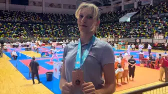 Samsun’daki karate şöleninde Aydın rüzgarı: Kürsüye çıkmayı başardılar