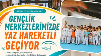 Didim'de yaz tatili sanata ve spora dönüştü: Gençler yeteneklerini keşfediyor