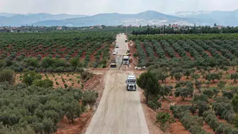 Karacasu’da dokuz mahalleyi birbirine bağlayan dev ulaşım hamlesi