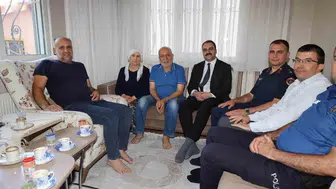 Karacasu’da vefa ziyareti: Devletin kapısı kahramanlarımıza her daim açık