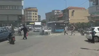Salihli'de korku dolu anlar: Seyir halindeki araç bir anda alev topuna döndü