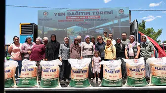 Denizli’de üreticinin yüzü güldü: 32 bin çuval yem desteğiyle hayvancılığa can suyu