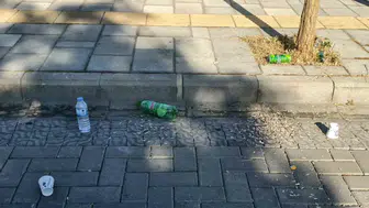 Manisa'da utandıran görüntü: Yürüyüş yolu çöplüğe döndü