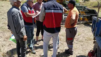 Gediz ovasında hasat mesaisi: Ürün kaybına geçit yok