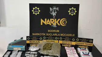 Bodrum narkotik ekiplerinden zehir tacirlerine şafak operasyonu