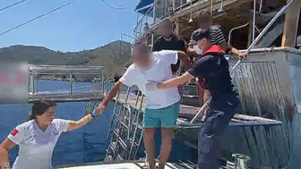 Ege'de nefes kesen operasyon: Yaralı yolcu için zamanla yarıştılar