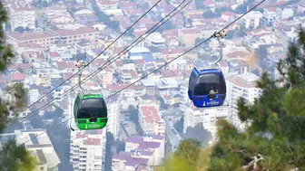 İzmir'in zirvesine kısa bir mola: Balçova Teleferik'te güvenlik mesaisi