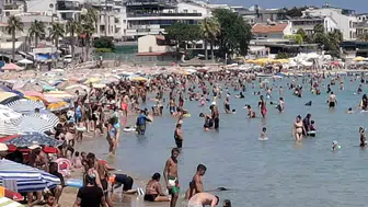 Didim'de yaz bitmiyor: Altınkum'da iğne atsan yere düşmüyor
