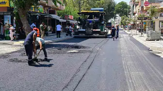 Salihli’nin çehresi değişiyor: Şüheda Caddesi’nde asfalt mesaisi