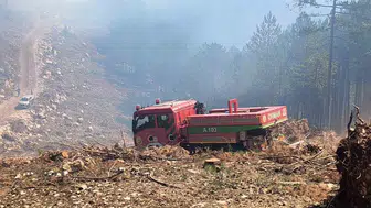 Yılanlı’da Alevlere Hızlı Müdahale: Yangın Büyümeden Söndürüldü