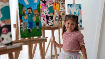 Minik Ressamların Fırçalarından Renkli Final: Bodrum'da Yaz Sanatla Kapandı