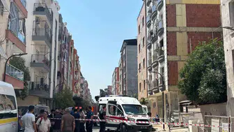 Turgutlu'da korku dolu anlar: 5 katlı binanın tepesinden kendini boşluğa bıraktı